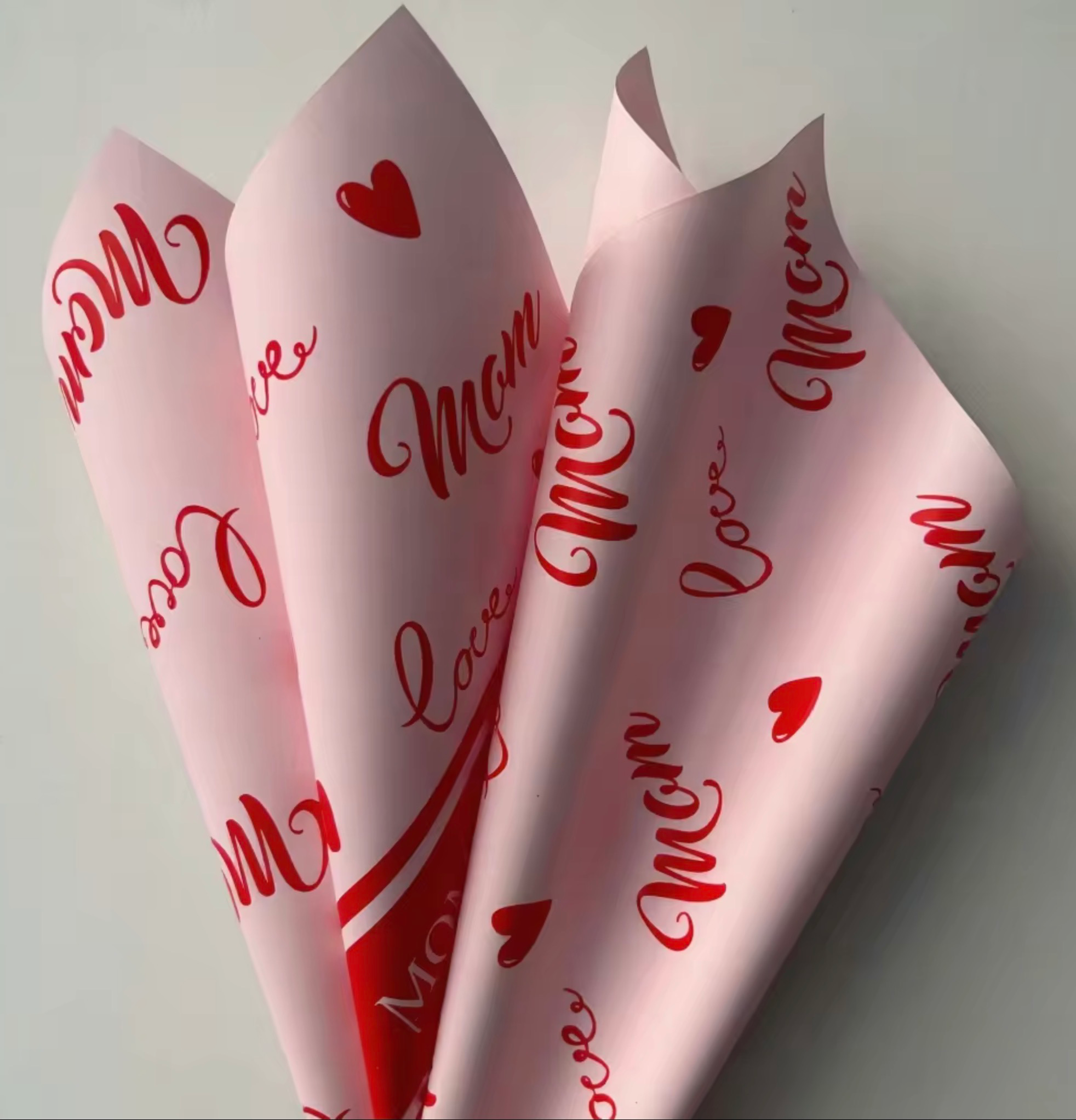 Mother's Day Flower Wrapping Paper — Pink