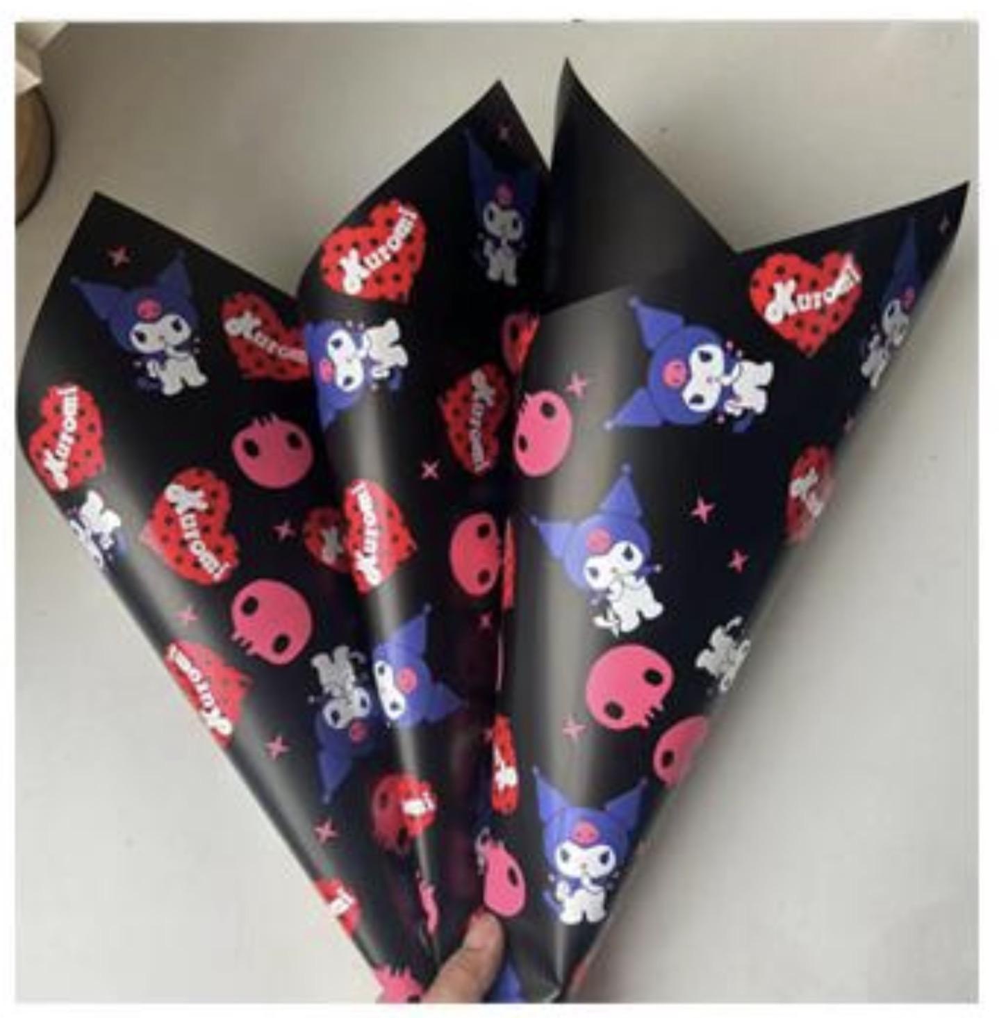 Kuromi Hearts Design in Black — black