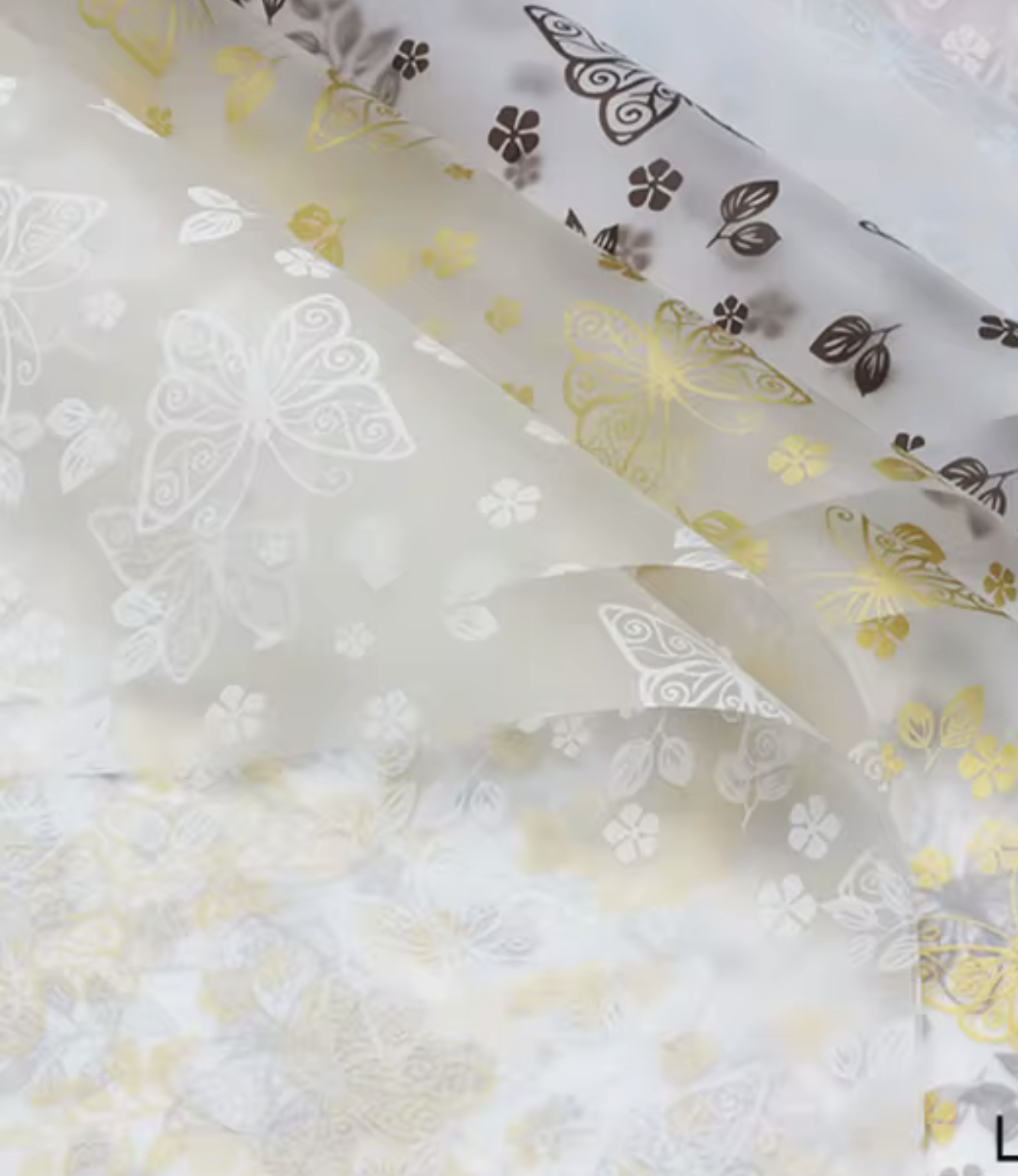 Luxury Butterfly Wrap in White — white