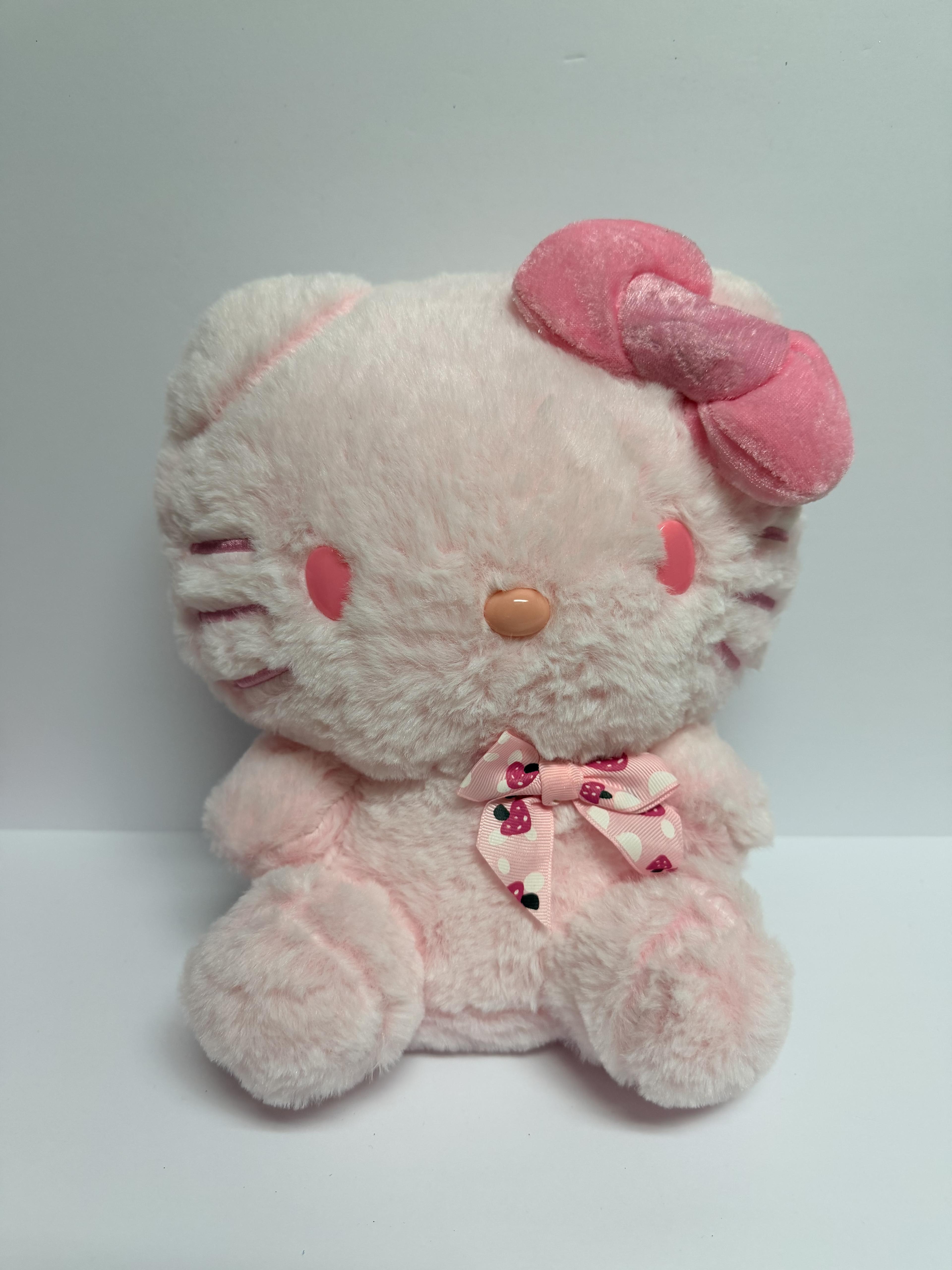 Cartoon Kitty in Pink 12" Plushie