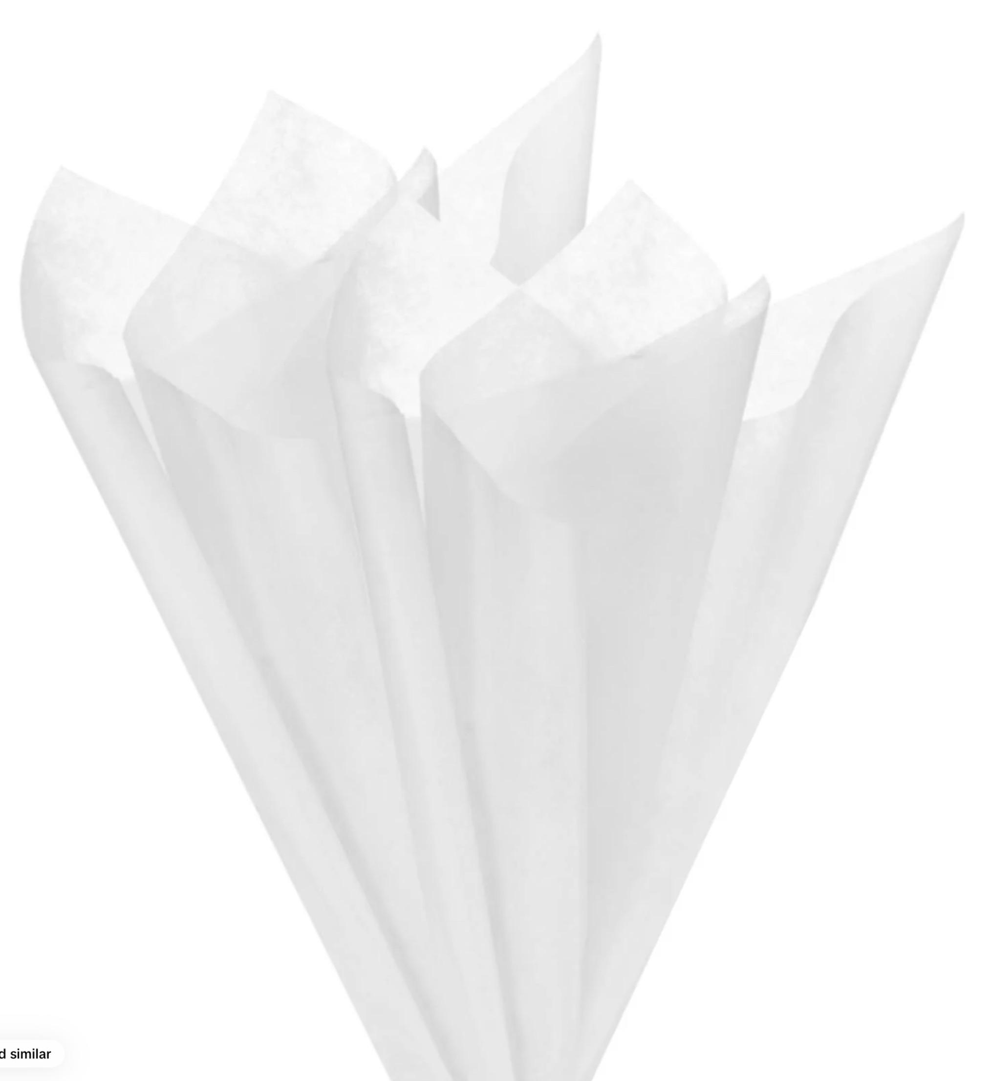 Flower Rice Paper 12 inch — White
