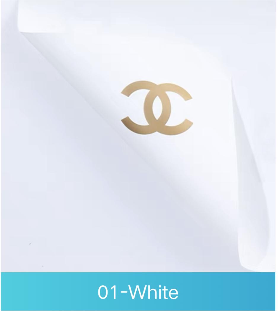 White+Gold Chanel Paper