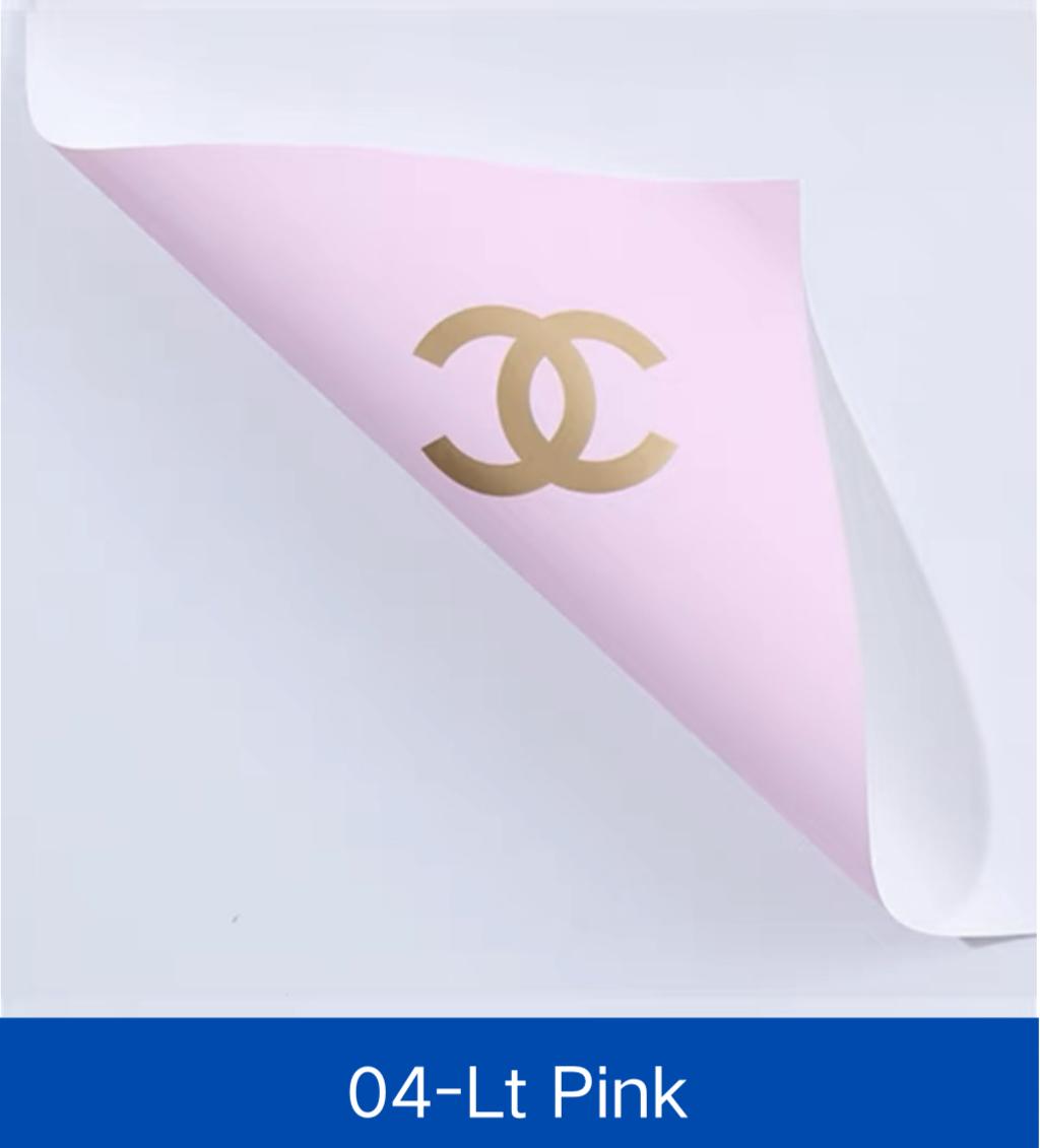 Pink+Gold Chanel Paper