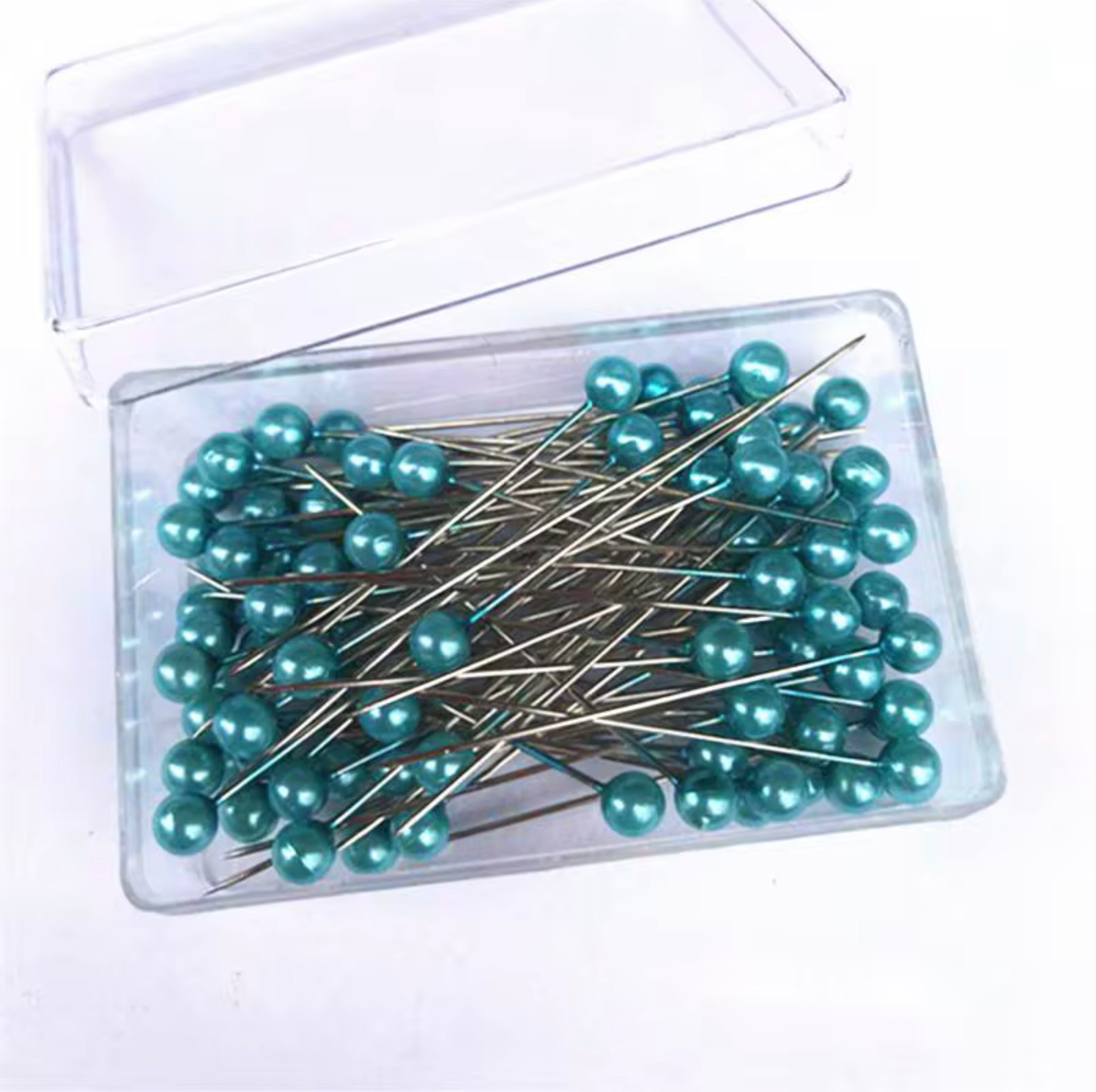 Colorful Rainbow Flower Pins — teal