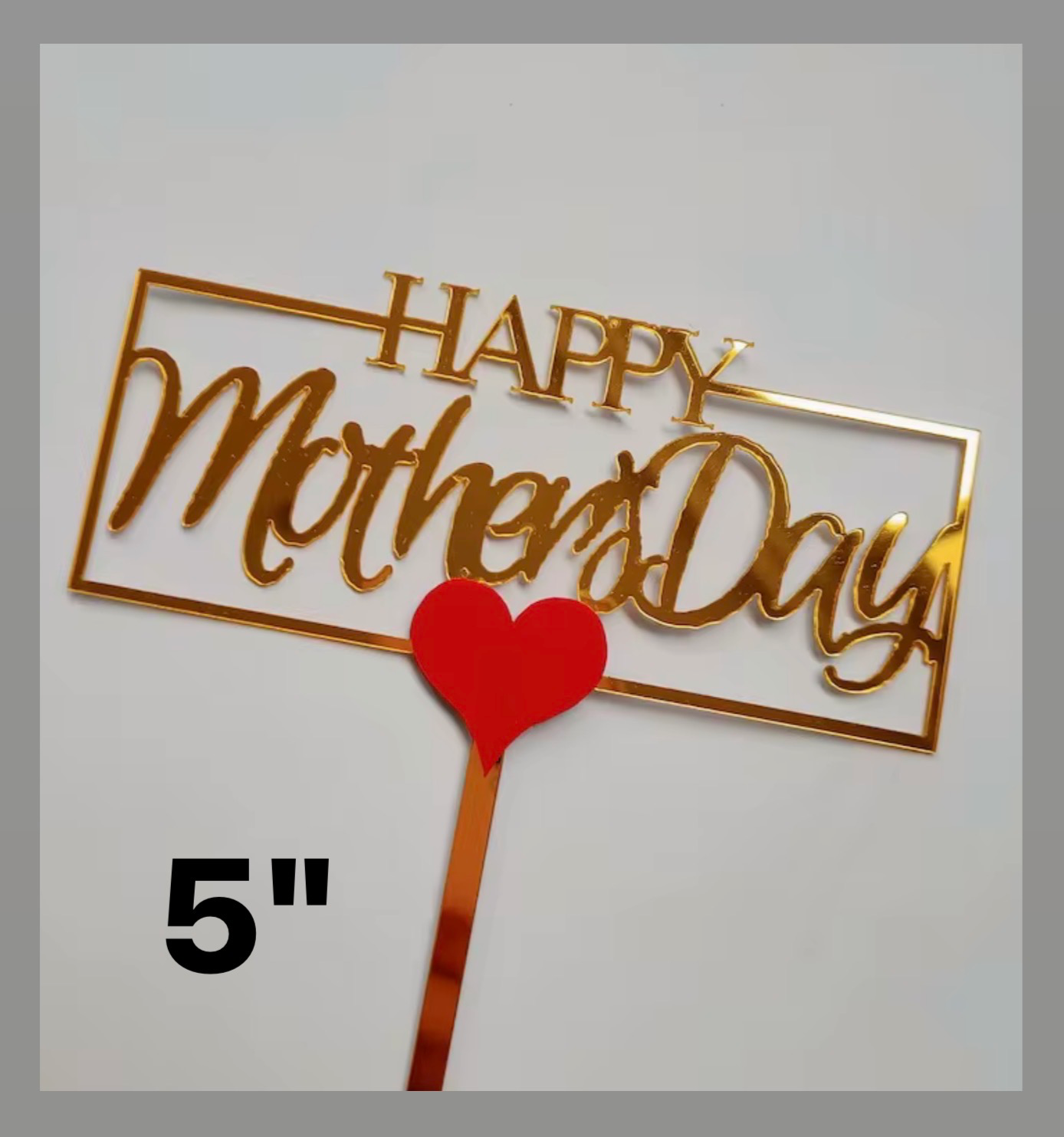 Wide "Happy Mother's Day" Topper