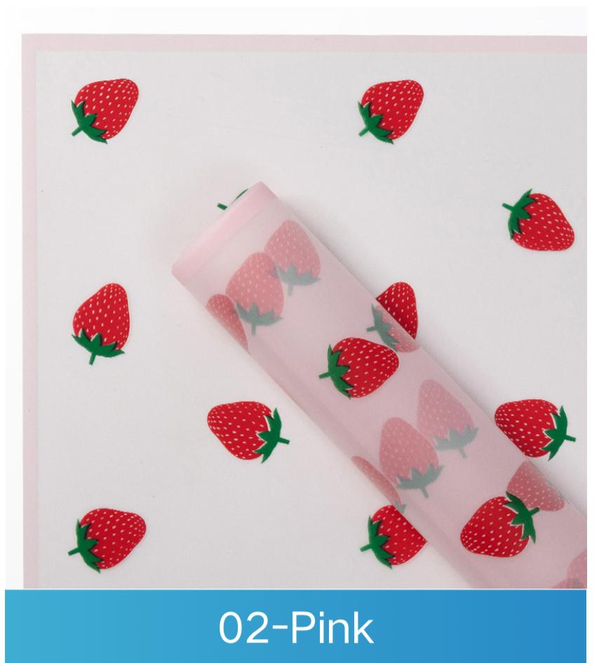 Pink Strawberry Paper