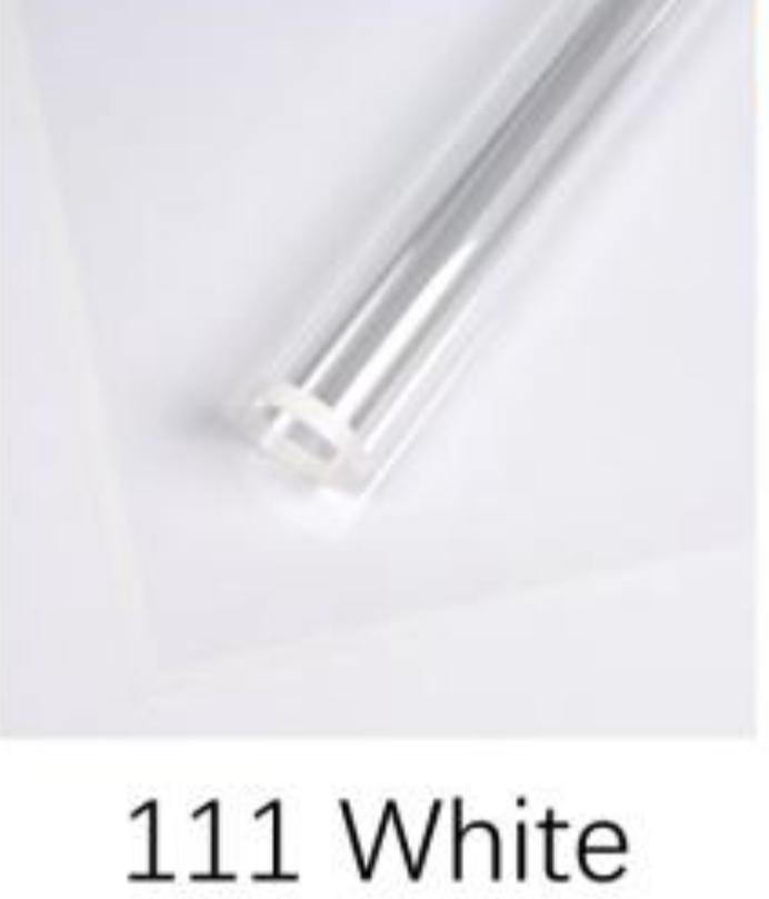 White Trim on Transparent Wrap