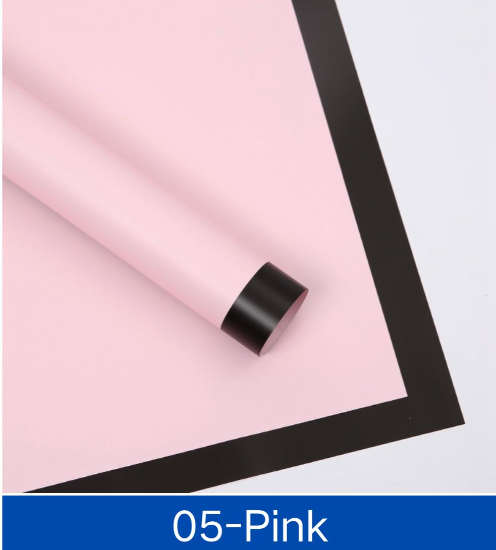 Black Trim Pink Paper
