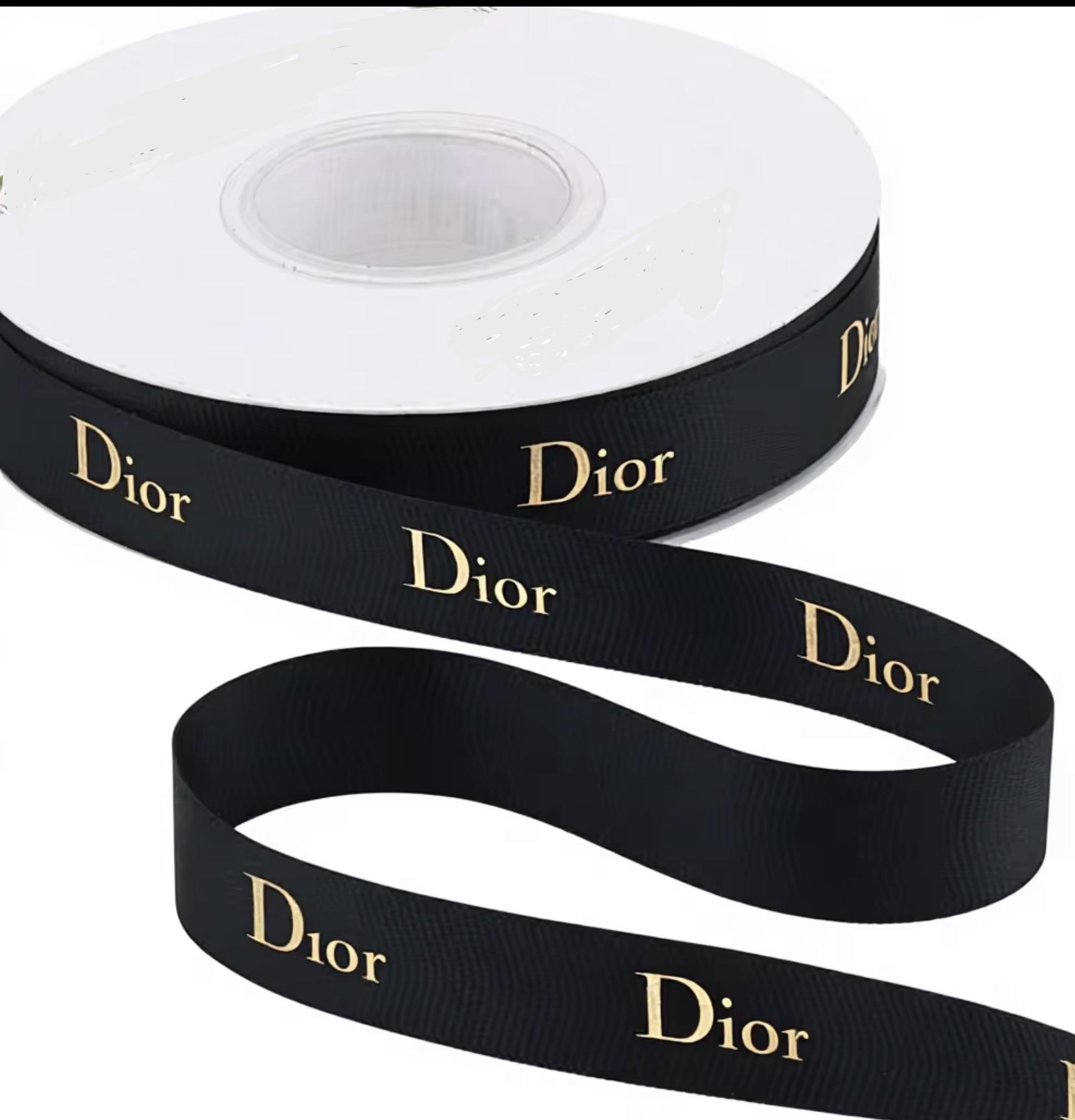 Black Gold Branded Ribbed 7/8" Ribbon