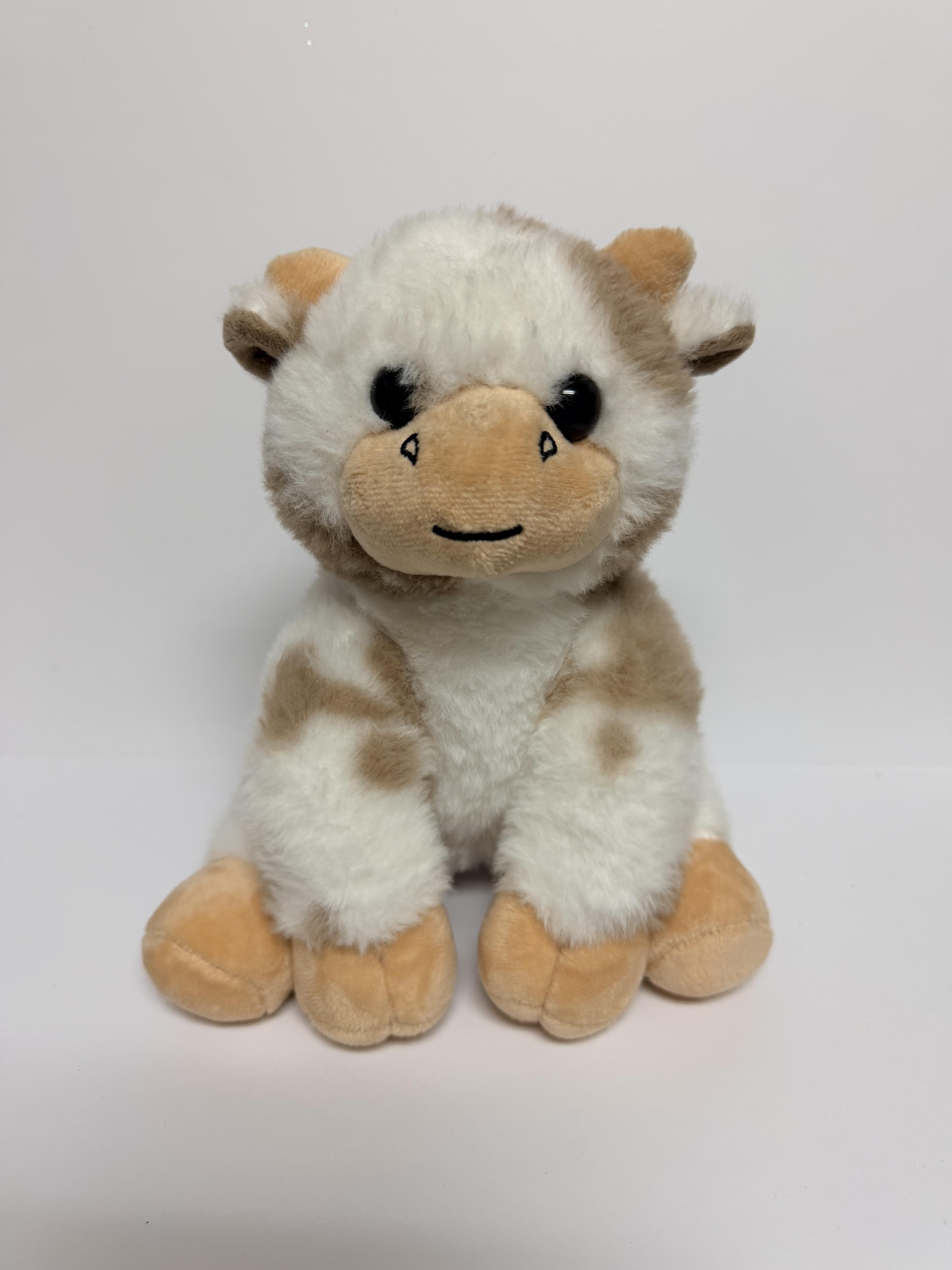 Cartoon Cow Sitting Plushie