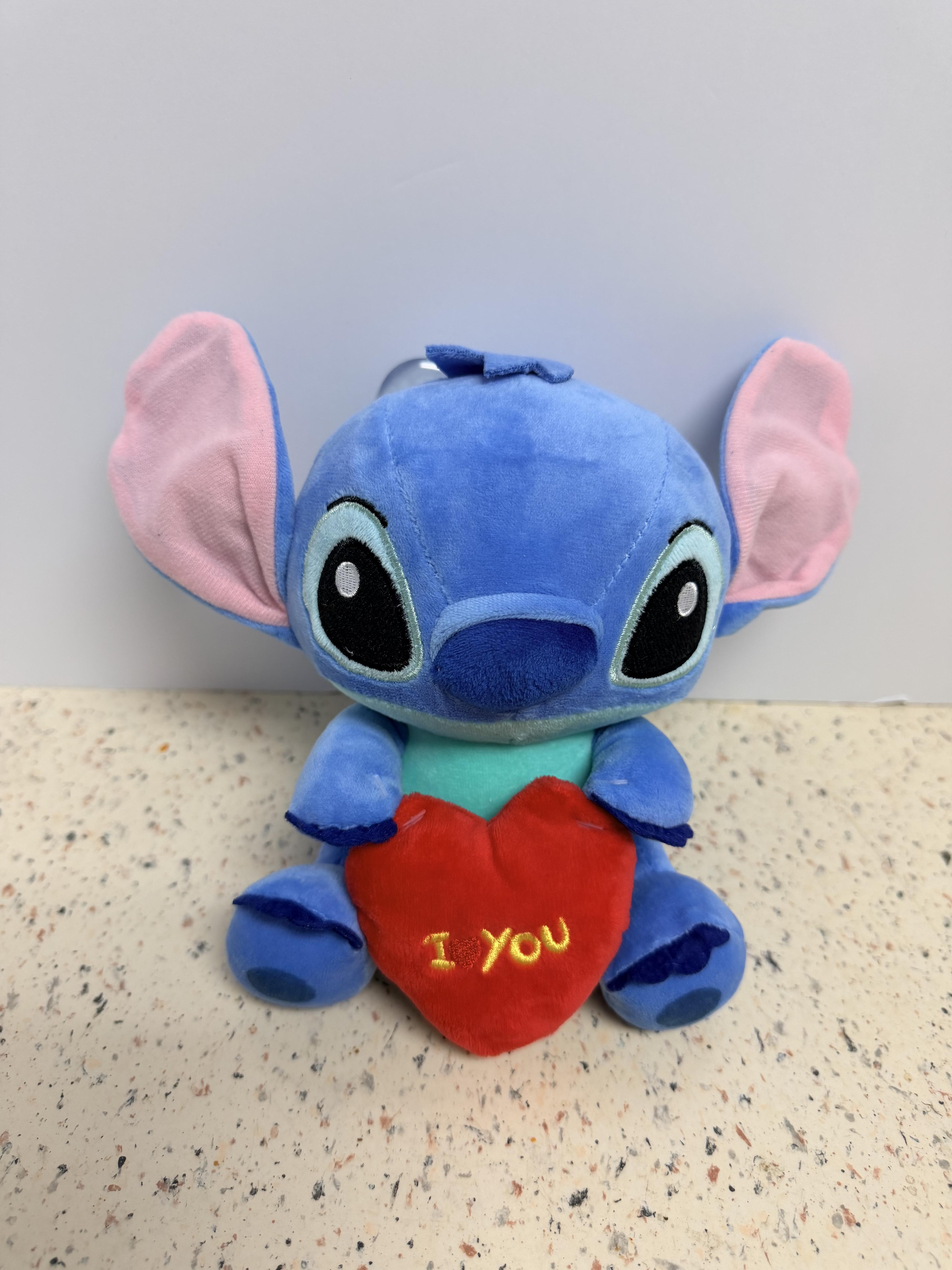 Plushie Blue with Heart Cartoon