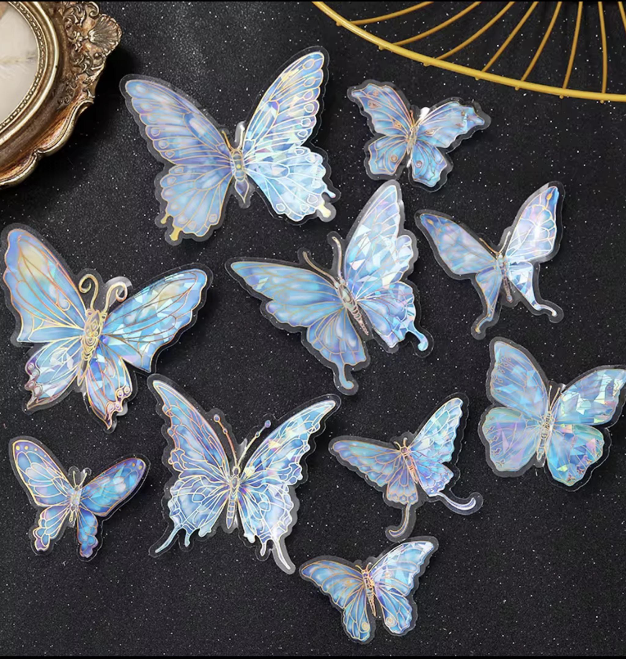 Holographic Blue Butterflies