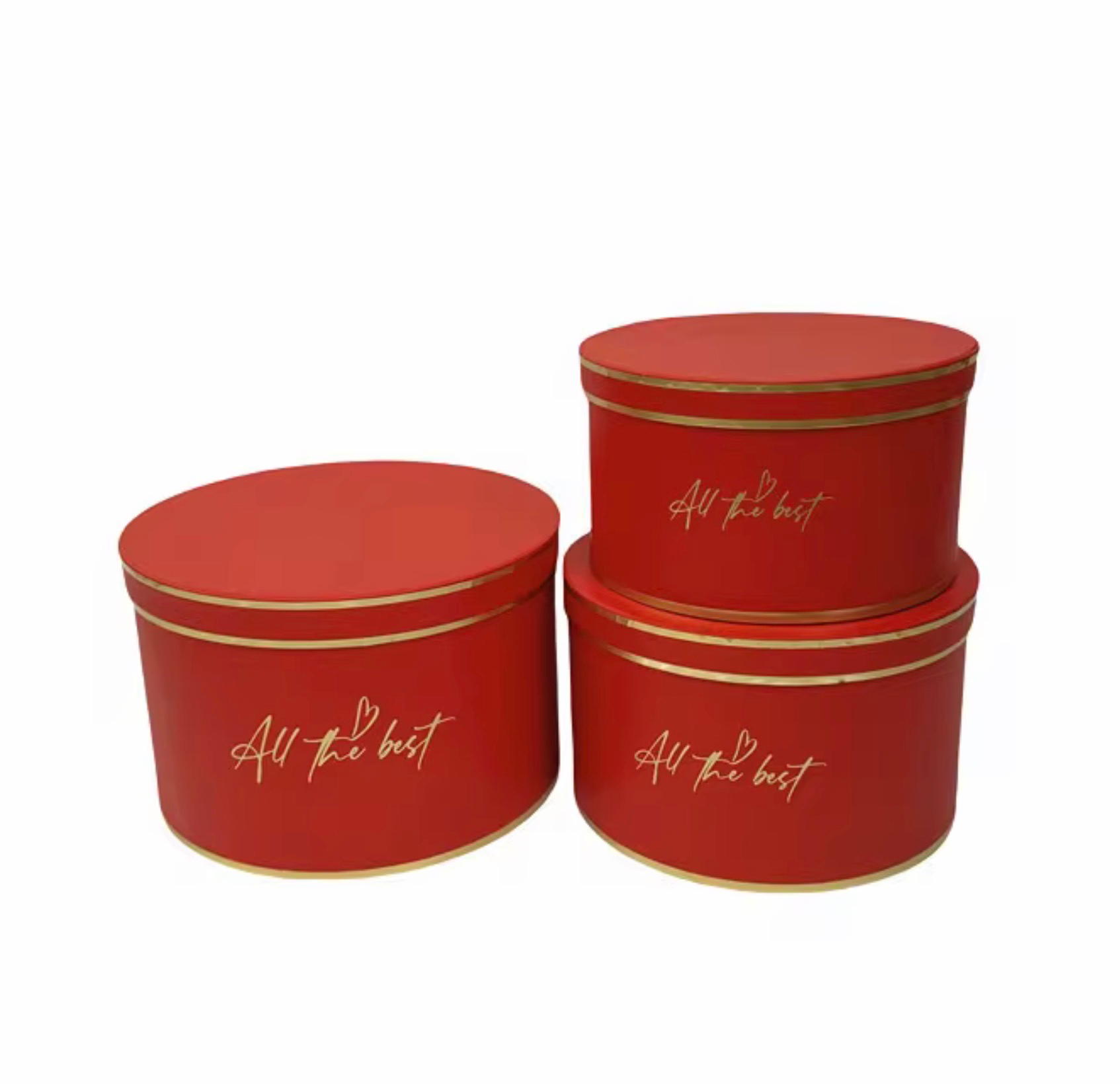 Round Detailed Box set of 3