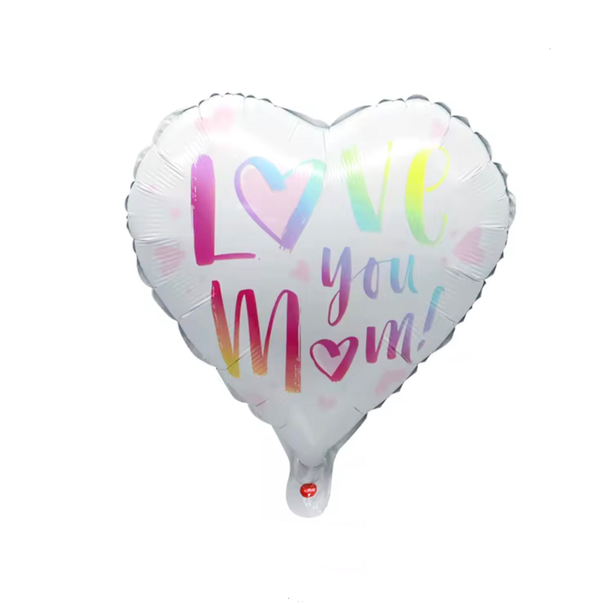 Heart Mylar Balloons — White
