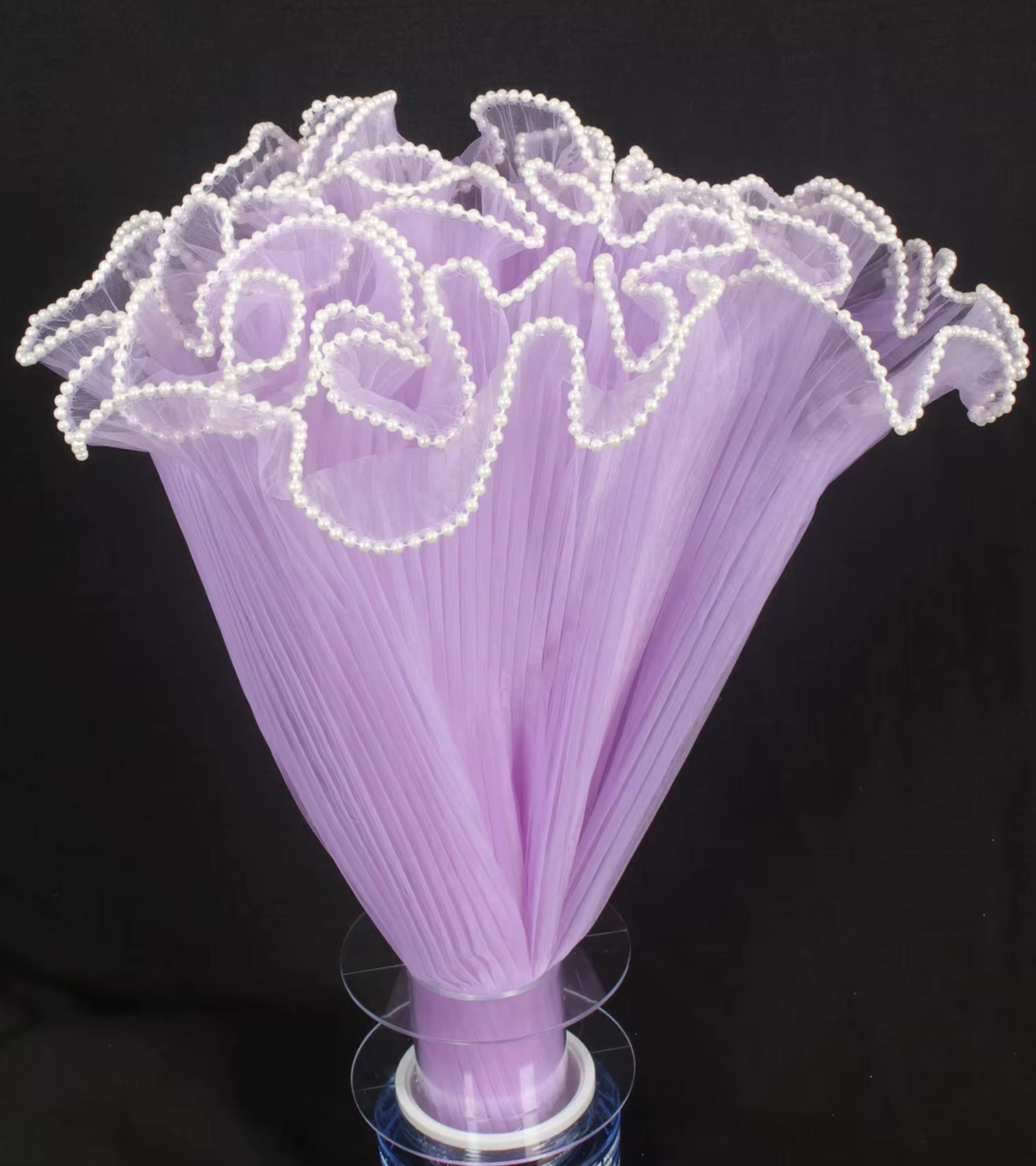 Pearl Mesh in Purple